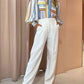 Striped Lantern Sleeve Shirt