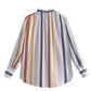 Striped Lantern Sleeve Shirt