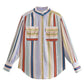 Striped Lantern Sleeve Shirt