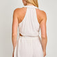 Collared Sleeveless Romper