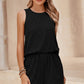 Sleeveless Top and Pocketed Shorts Set