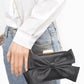 Satin Bowtie Box Clutch