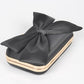 Satin Bowtie Box Clutch