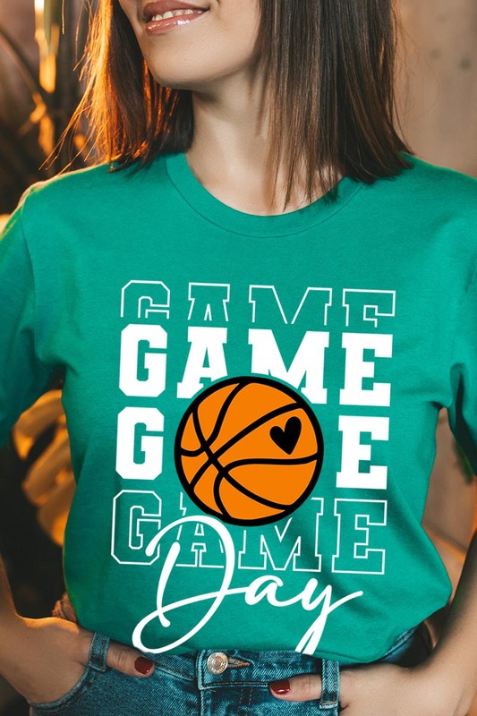 Game Day Basketball Graphic T Shirts