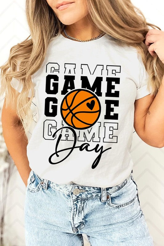 Game Day Basketball Graphic T Shirts