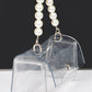 Pearl Handle Convertible Stadium Transparent Bag