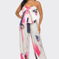 Abstract Elegance Printed Wide Leg Jumpsuit