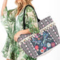 Embroidered Tassel Oversize Fashion Tote Bag