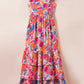 Women Print Sleeveless Ruffle Tiered Maxi Dress