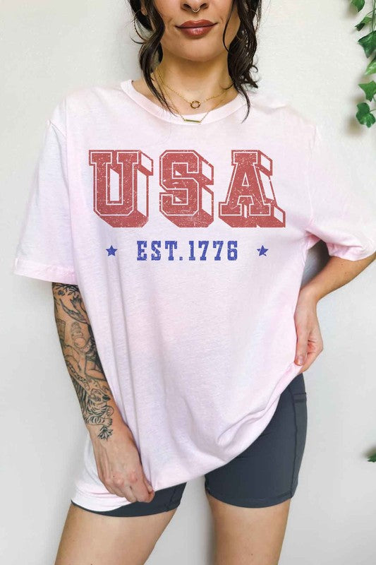 USA OVERSIZED GRAPHIC TEE