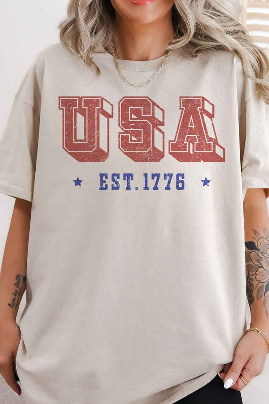 USA OVERSIZED GRAPHIC TEE