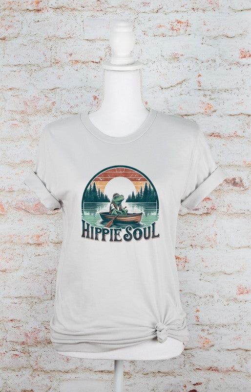 Hippie Soul Frog Bella Canvas Graphic Tee