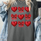 Faux Glitter Valentine Graphic Heavy Cotton Tee