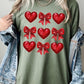 Faux Glitter Valentine Graphic Heavy Cotton Tee