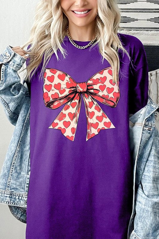 Heart Coquette Bow Graphic Heavy Cotton Tee