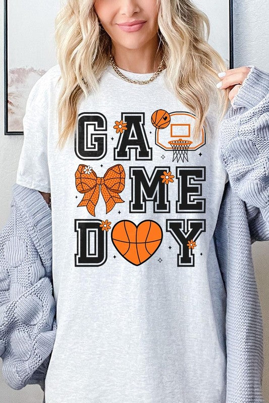 Basketball Game Day Graphic Heavy Cotton Tee