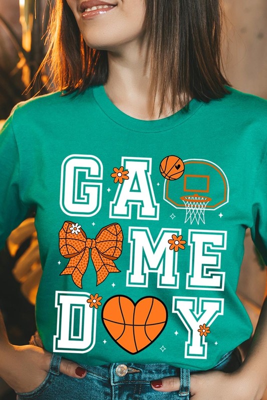 Basketball Game Day Graphic Tee