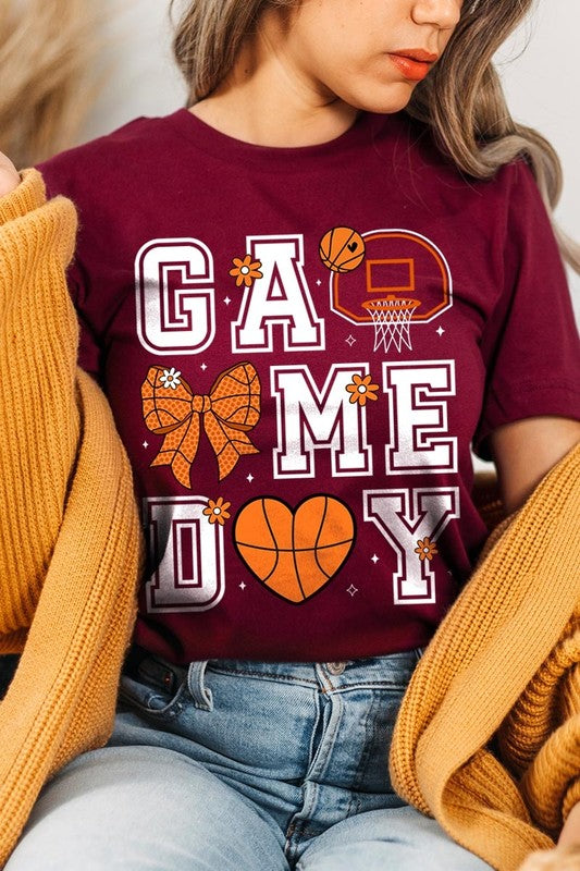 Basketball Game Day Graphic Tee