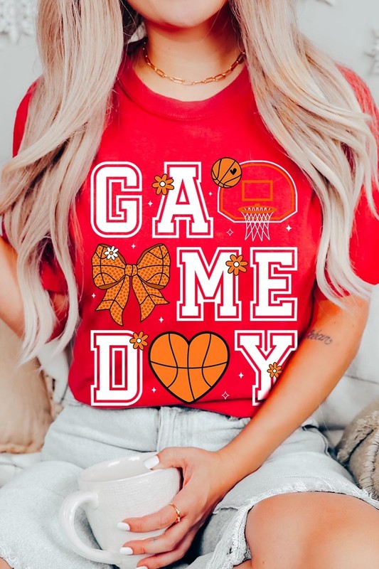 Basketball Game Day Graphic Tee