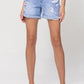 Distressed Boyfriend Shorts W/Cuffs