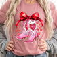 Valentine Cowgirl Boots Graphic Plus Tee