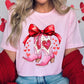 Valentine Cowgirl Boots Graphic Plus Tee