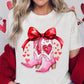 Valentine Cowgirl Boots Graphic Plus Tee