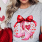 Valentine Cowgirl Boots Graphic Plus Tee