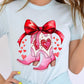 Valentine Cowgirl Boots Graphic Plus Tee