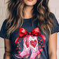 Valentine Cowgirl Boots Graphic Plus Tee