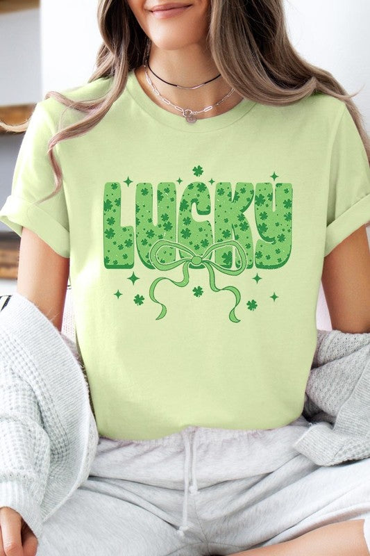 Croquette Lucky Bow Graphic Tee