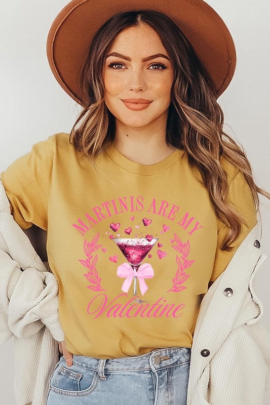 Martinis Are My Valentine Graphic Plus Tee