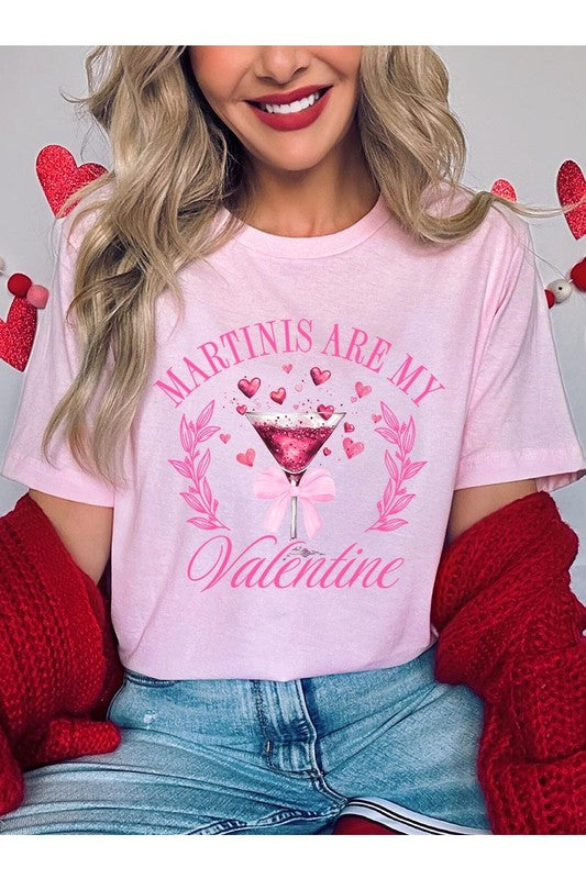 Martinis Are My Valentine Graphic Plus Tee