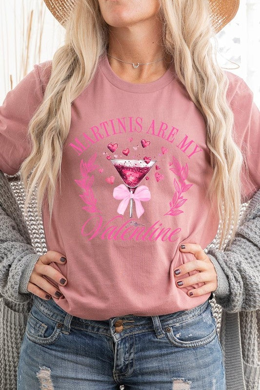 Martinis Are My Valentine Graphic Plus Tee