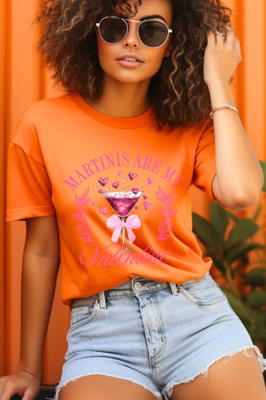 Martinis Are My Valentine Graphic Plus Tee