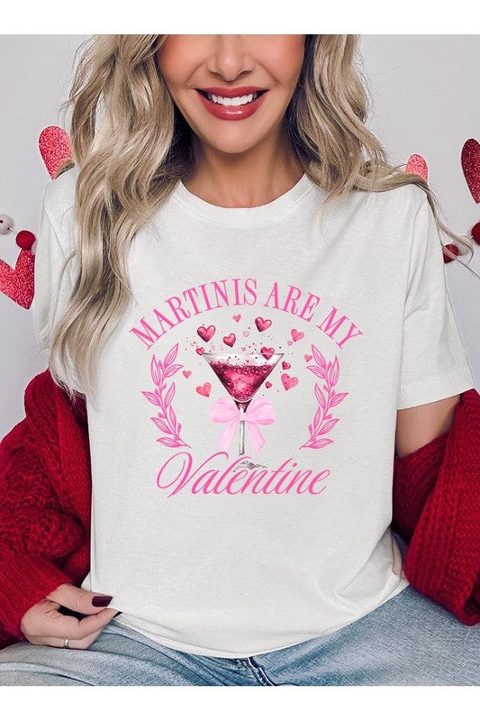 Martinis Are My Valentine Graphic Plus Tee