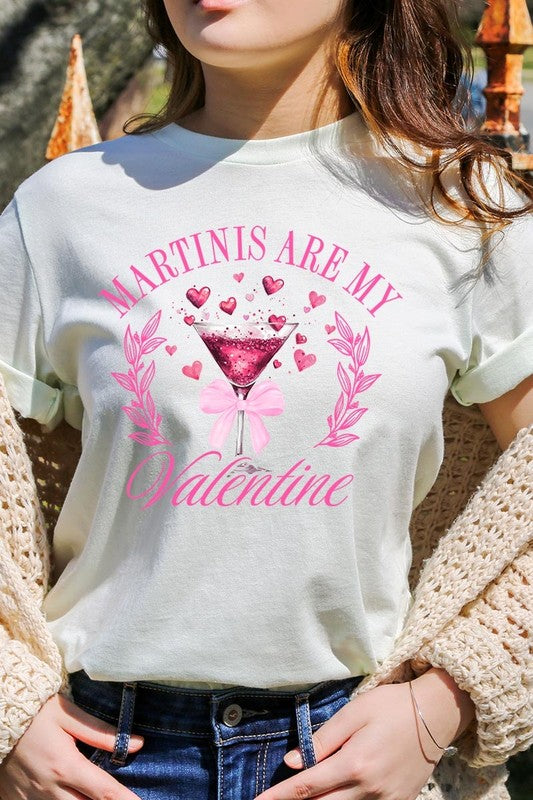 Martinis Are My Valentine Graphic Plus Tee