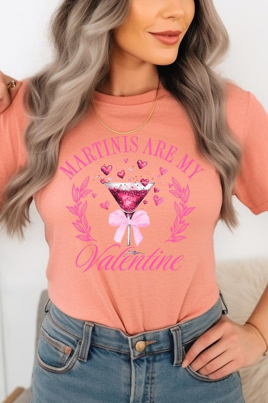 Martinis Are My Valentine Graphic Plus Tee