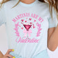 Martinis Are My Valentine Graphic Plus Tee