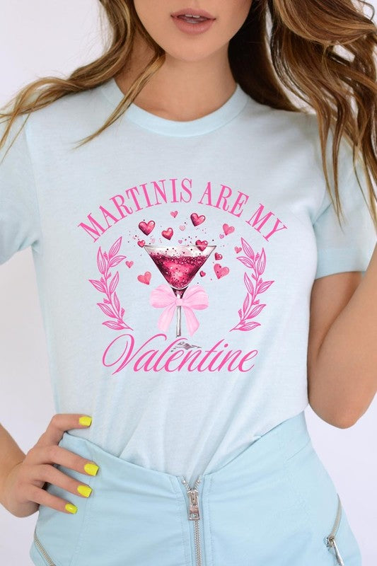 Martinis Are My Valentine Graphic Plus Tee