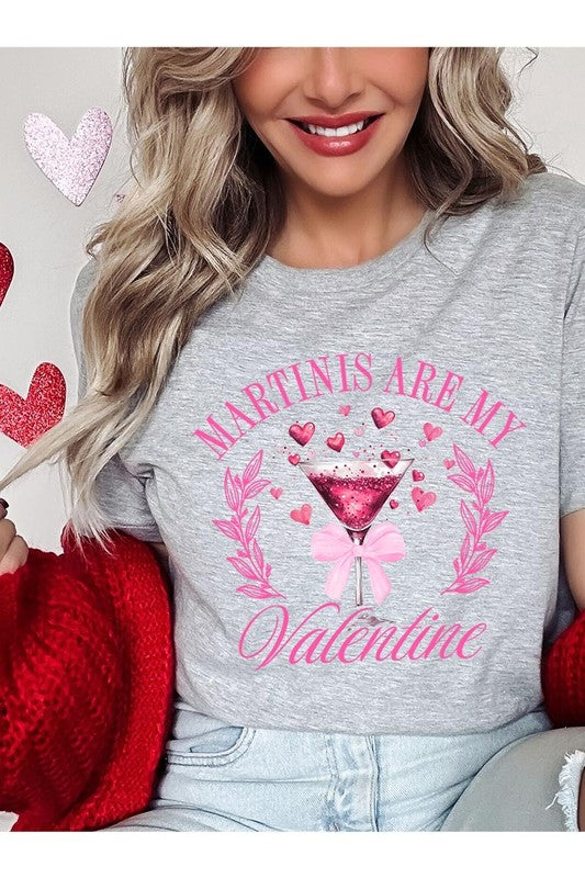 Martinis Are My Valentine Graphic Plus Tee