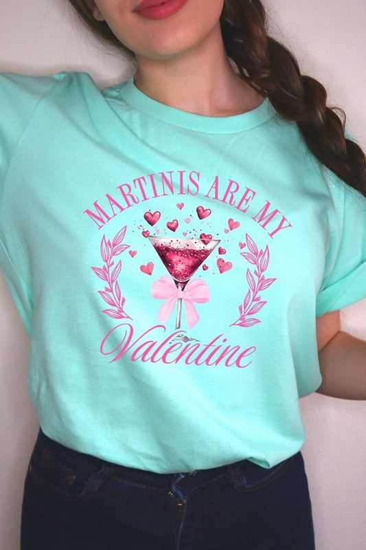 Martinis Are My Valentine Graphic Plus Tee