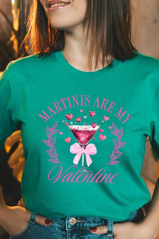 Martinis Are My Valentine Graphic Plus Tee