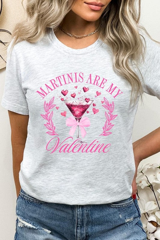 Martinis Are My Valentine Graphic Plus Tee