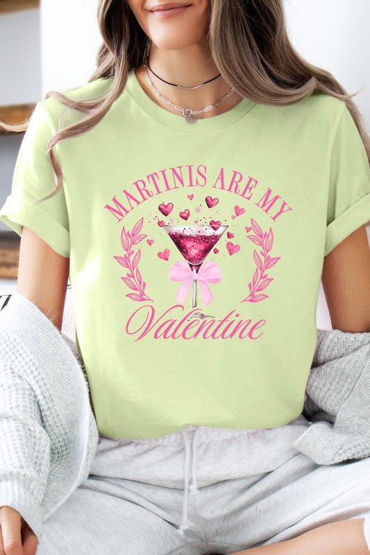 Martinis Are My Valentine Graphic Plus Tee