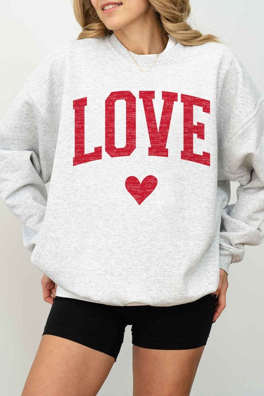Love Heart Valentine's Graphic Sweatshirt
