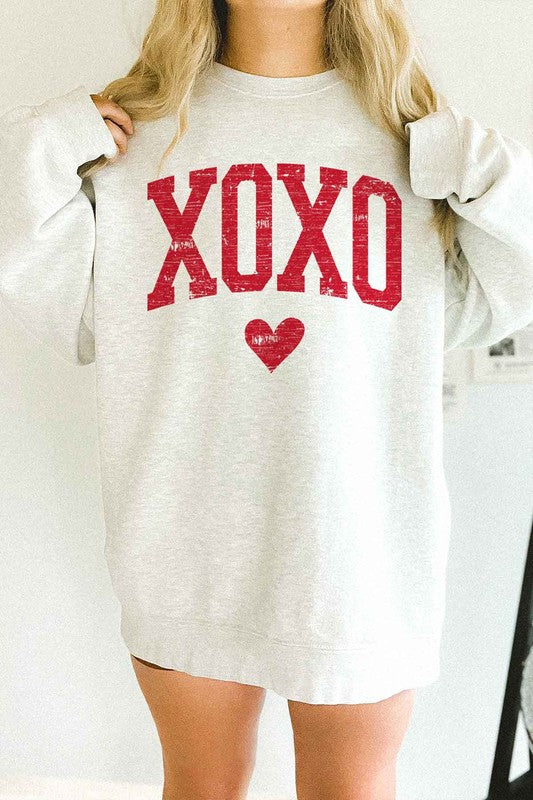 XoXo Love Heart Valentine's Oversized Sweatshirt