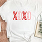 Red & Pink XOXO Graphic Tee