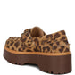 Onglur Leopard Real Suede Leather Oxford Loafers