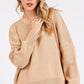 Mittoshop Side Slit Round Neck Drop Shoulder Sweater